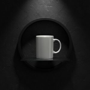 Minimal Light Gray Ceramic Mug