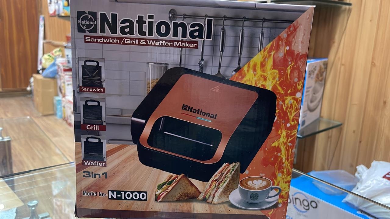 National Sandwich/Grill and Waffer Maker 3 in 1